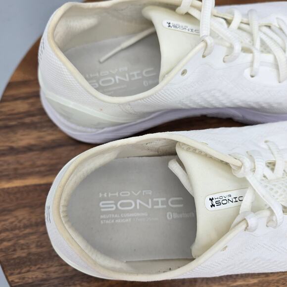Under Armour HOVR Sonic 5 Shoes Mens 8.5 White Low Top Running Athletic Sneakers main image 7
